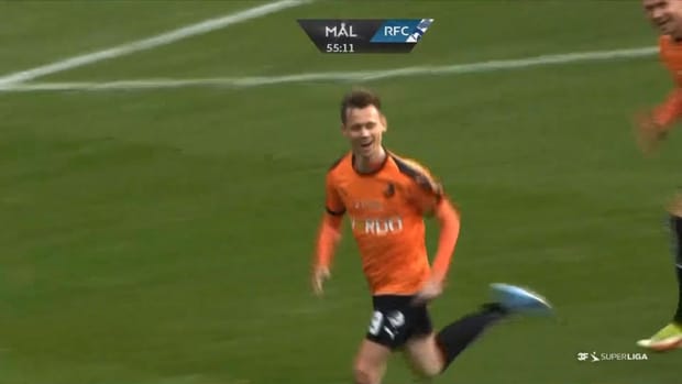 Skillfull back-heel assist from Denmark